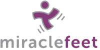 MiracleFeet logo – nonprofit organisation supporting clubfoot treatment