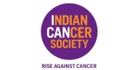 Indian Cancer Society logo supporting cancer awareness treatment and patient care initiatives