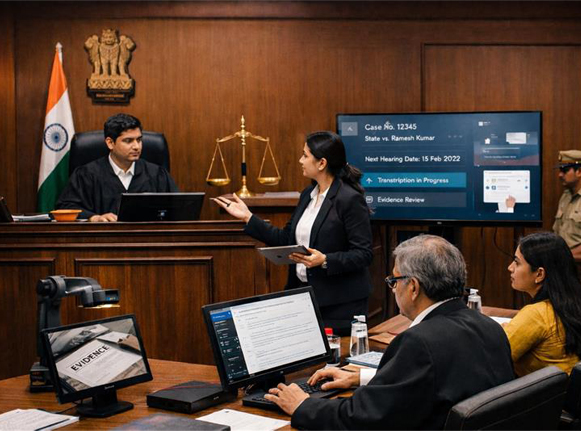 Adalat AI: AI-Enabled Courtroom Operations Accelerating Justice Delivery